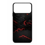 Калъф с шарка мрежа за iPhone 17 Pro Max червен