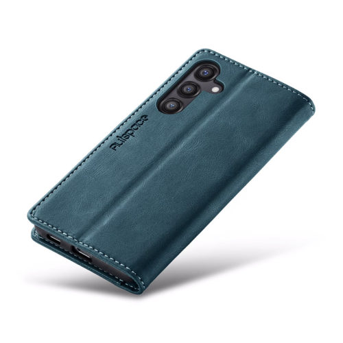 Оригинален кожен калъф за Samsung Galaxy A37 син 4