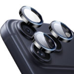 Стъклен протектор за камерата на iPhone 16 Pro черен